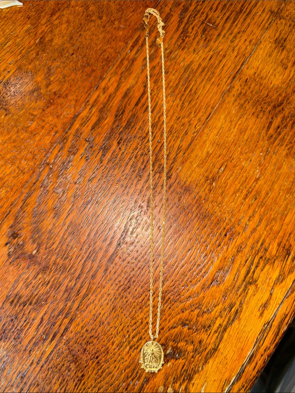 Classic Gold Medallion Pendant Necklace
